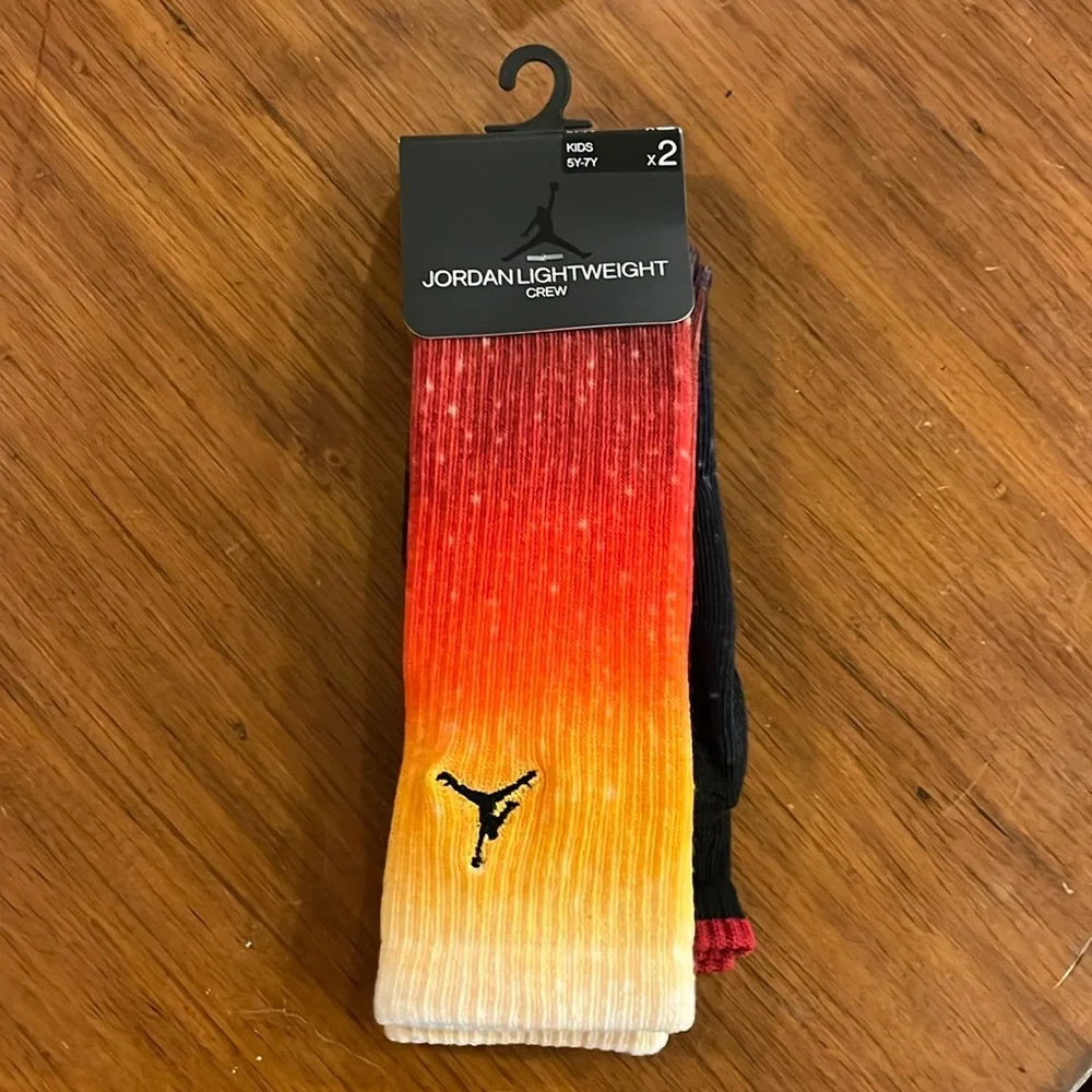 Nike Air Jordan Flight Socks x 2 pair athletic Youth Boys Girls 5Y-7Y new